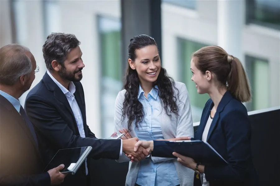 Business handshake